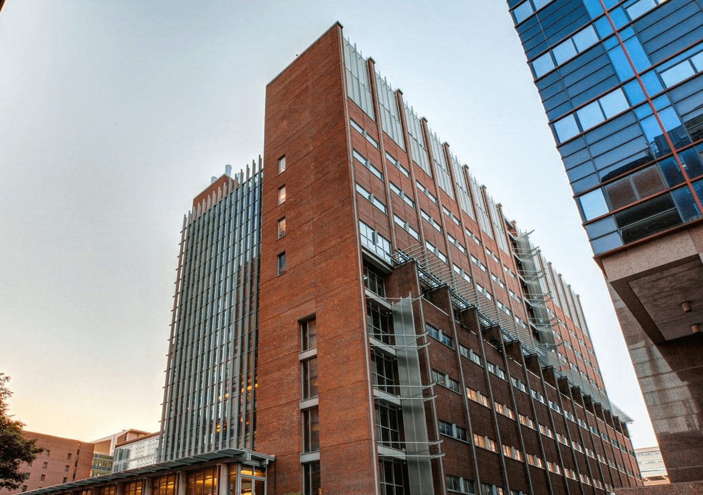 Outside view of dental school building